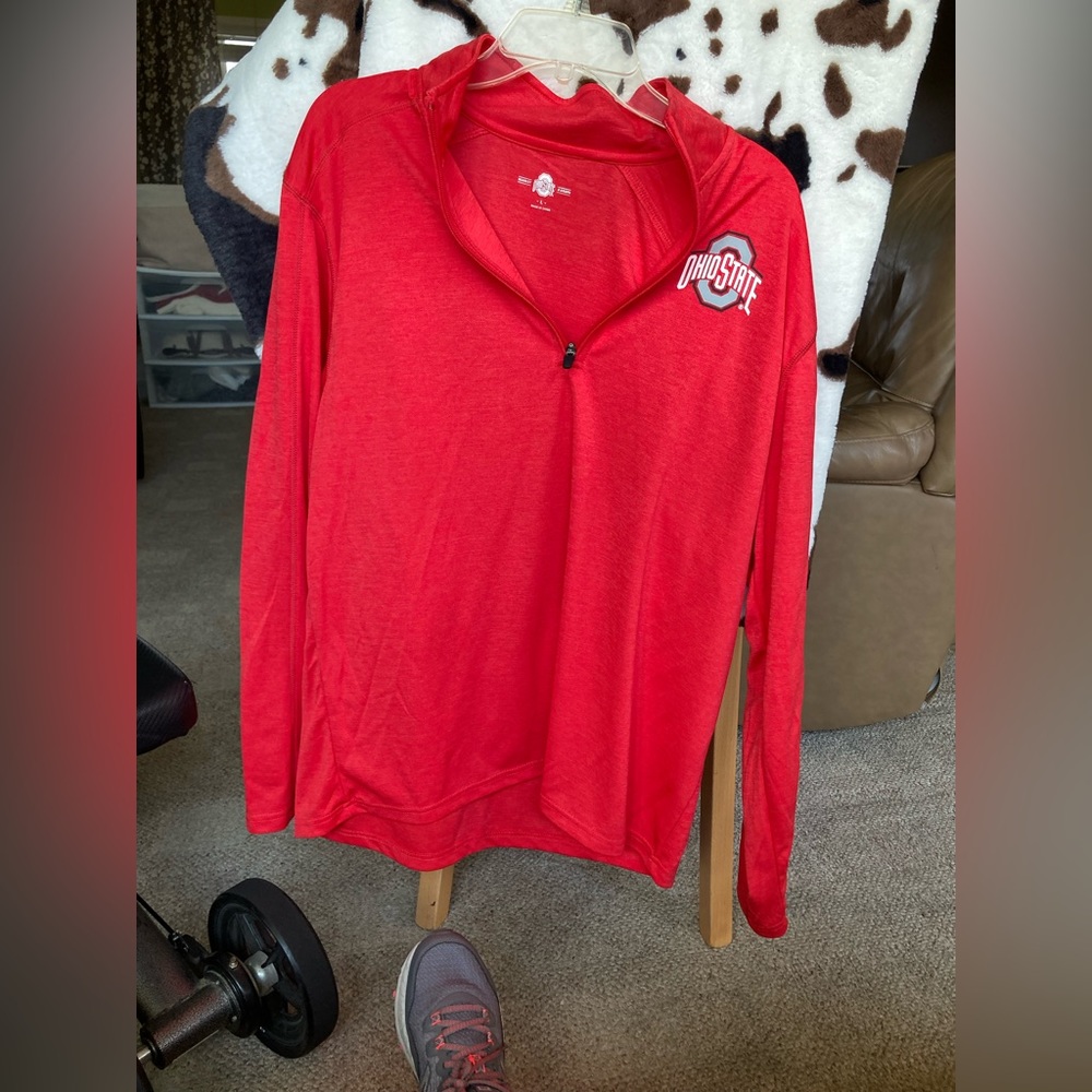 Mens half zip OSU pull over